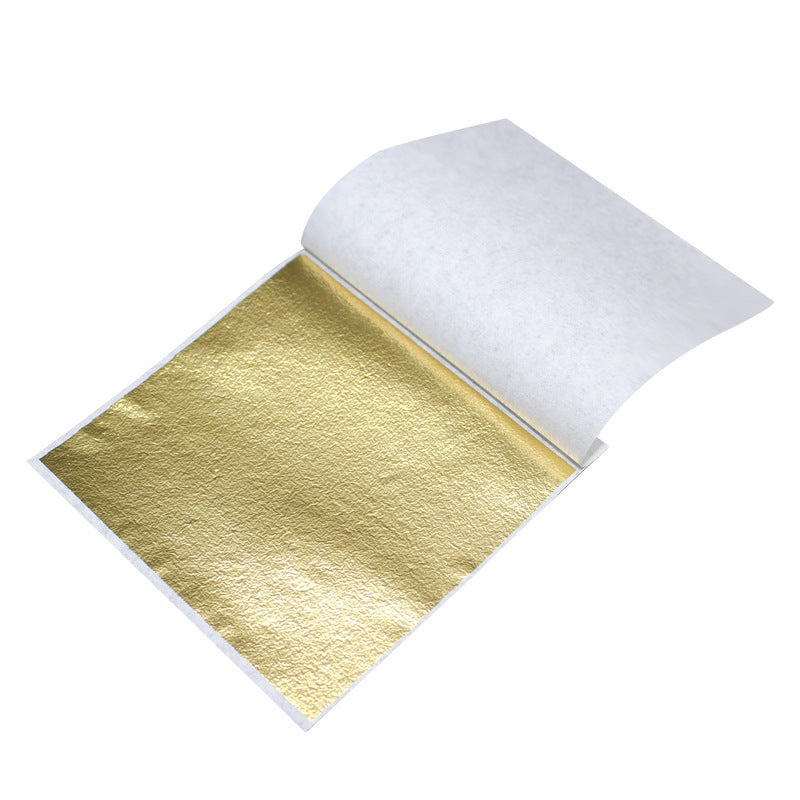 Golden Master Gold Foil Factory Direct Sales Bulk Gold Foil Paper Gold Foil 9CM Taiwan Gold Gold Foil Nail Art Raw Material Silver Foil - GoldenMaster