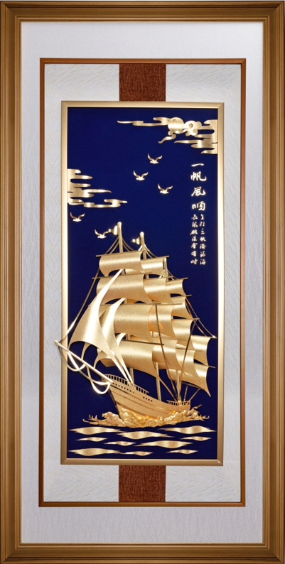 GoldenMaster 24K Gold Foil Painting Jinrong Series, Global Customization - GoldenMaster