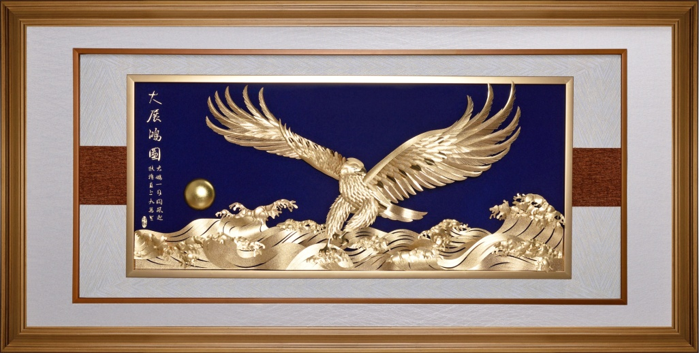 GoldenMaster 24K Gold Foil Painting Jinrong Series, Global Customization - GoldenMaster