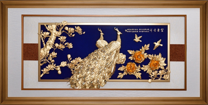 GoldenMaster 24K Gold Foil Painting Jinrong Series, Global Customization - GoldenMaster