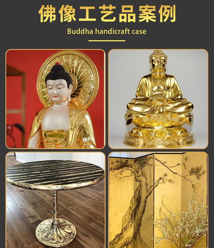 GoldenMaster manufacturers wholesale gold foil glue paste long-lasting fast drying anti-oxidation odorless easy to stick real gold glue - GoldenMaster