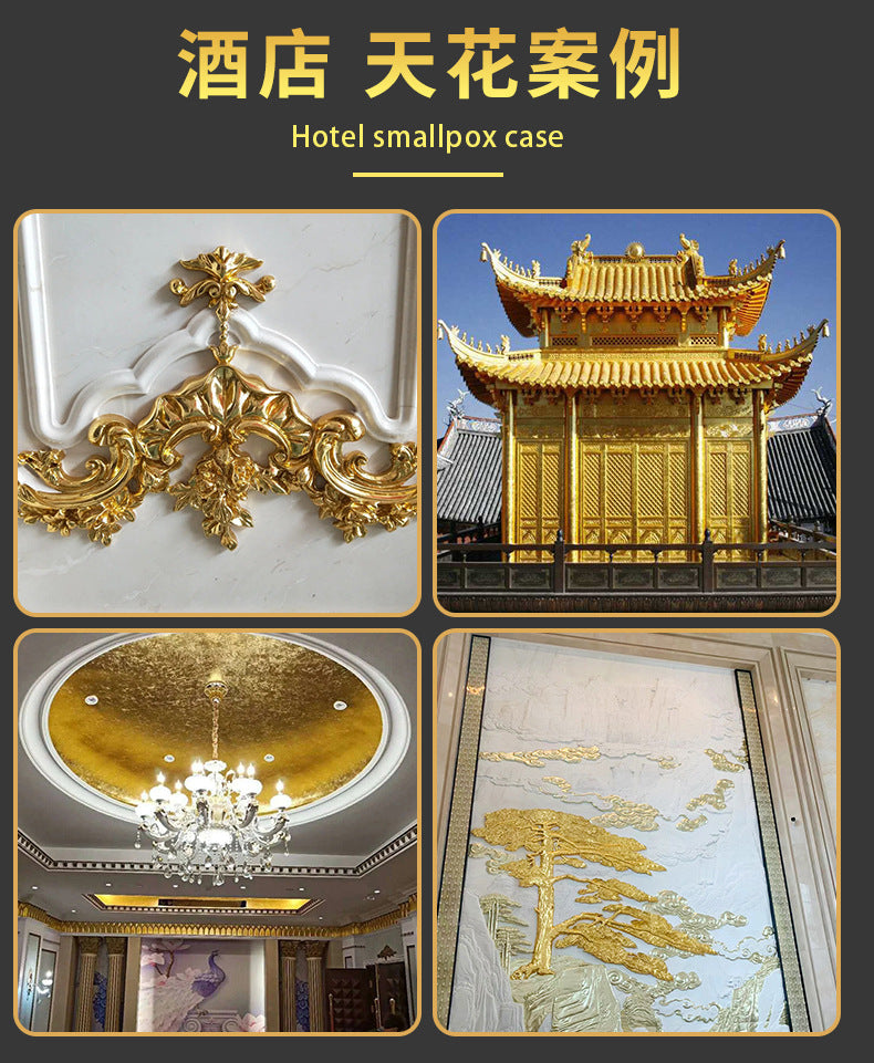 GoldenMaster Factory Gold foil notebook [24K Pure Gold Foil Paper] Gold Content 98% Gold, Large Factory Spot Gold Outdoor Gold Foil Paper - GoldenMaster