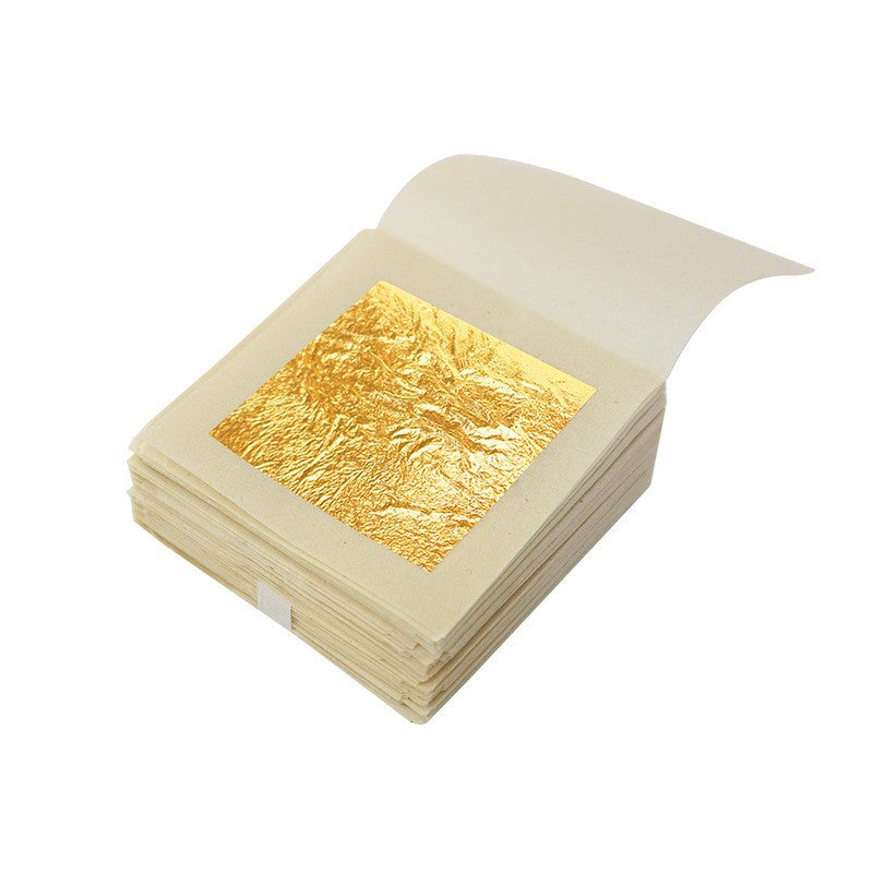 GoldenMaster 24k pure gold leaf gold foil various craft Buddha statue decoration cosmetics skin care nail packaging decoration crafts multi-specification gold foil - GoldenMaster