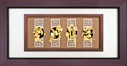 GoldenMaster 24K 3D Gold Foil Painting Zen Style Series - GoldenMaster