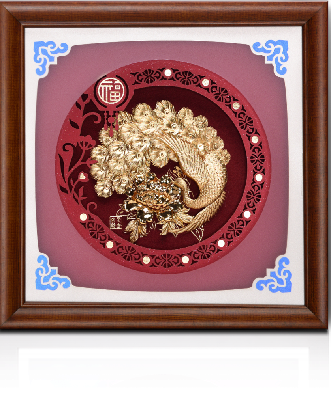 GoldenMaster 24K Gold Foil Painting Hongfu Series - GoldenMaster