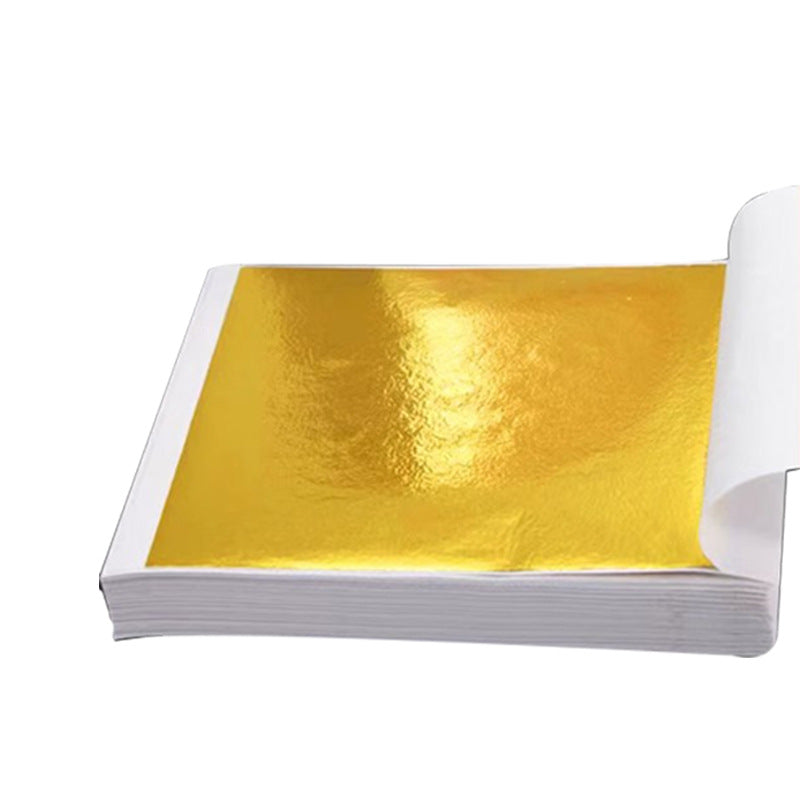 Golden Master Gold Foil Factory Direct Sales Bulk Gold Foil Paper Gold Foil 9CM Taiwan Gold Gold Foil Nail Art Raw Material Silver Foil - GoldenMaster