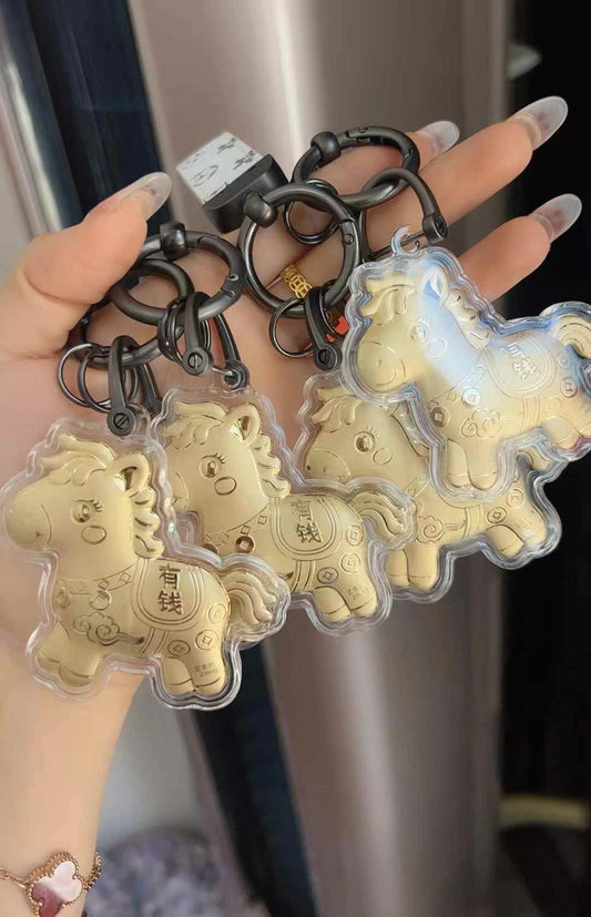GoldenMasterFactory 24K 999 gold foil pendant accessories, mobile phone pendants, trailer pendants, key pendants - GoldenMaster