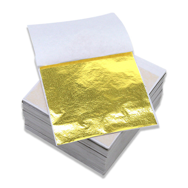 Golden Master Gold Foil Factory Direct Sales Bulk Gold Foil Paper Gold Foil 9CM Taiwan Gold Gold Foil Nail Art Raw Material Silver Foil - GoldenMaster