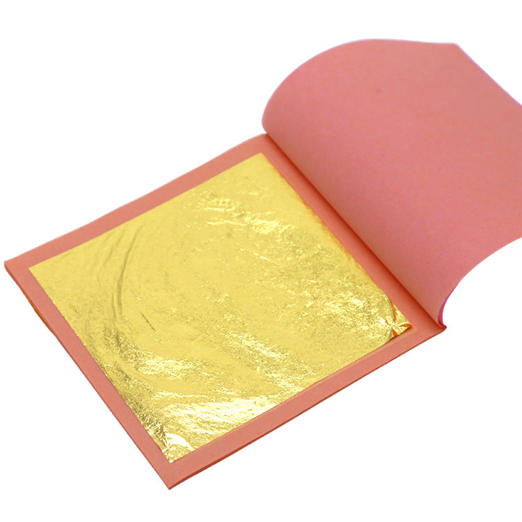 GoldenMaster 8*8CM 24k pure gold leaf gold foil various craft Buddha statue decoration gold foil - GoldenMaster