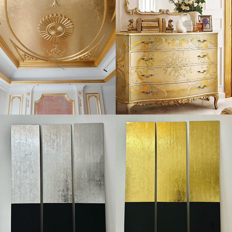 GoldenMaster manufacturers supply 16*16cm authentic high-quality gold foil 2.0/2.5 color unlined gold foil paper, silver foil paper - GoldenMaster