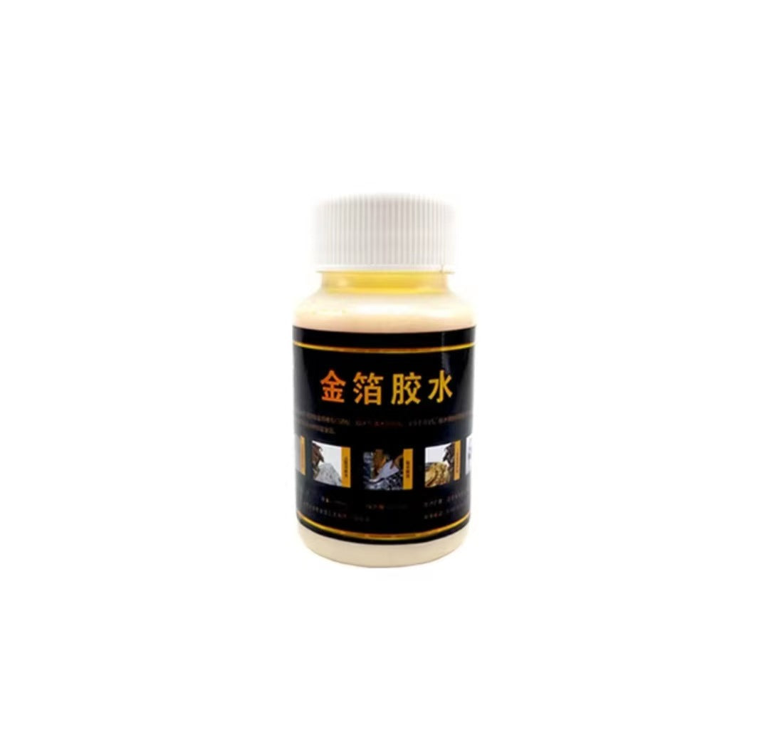GoldenMaster Engineering Goldleaf Gold Foil Experience Pack Gold Foil Sticker Glue Set Crafts Painting Silver Foil Taiwan Imitation Gold Foil Handmade - GoldenMaster