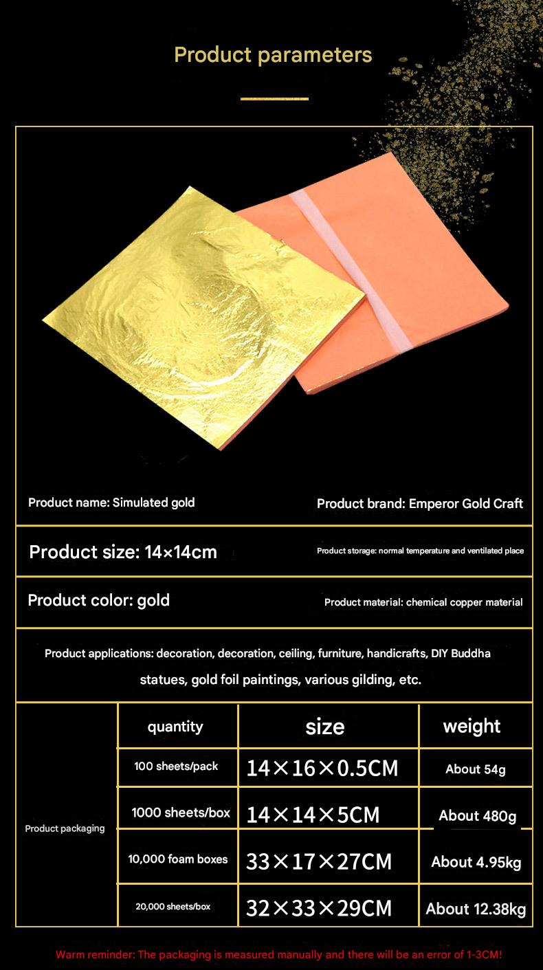 GoldenMaster factory simulated gold foil paper beauty essence liquid gold foil light luxury white wine cup gold foil aromatherapy soap craft gold platinum - GoldenMaster