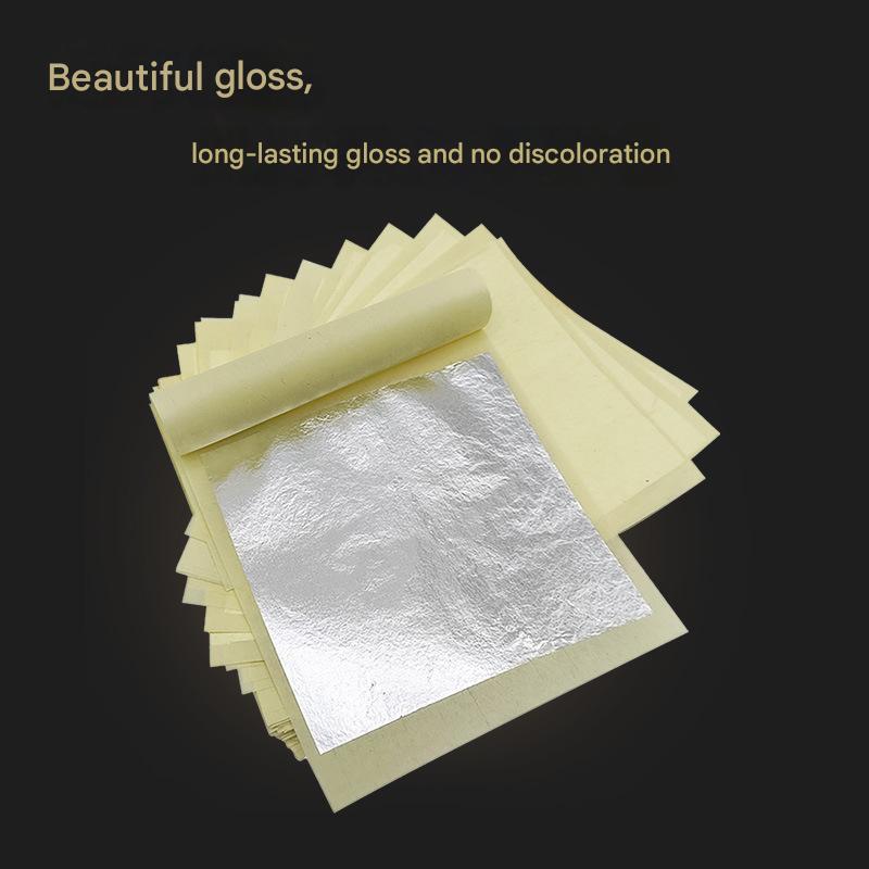 GoldenMasterFactory gold foil furniture craft painting ceiling decoration with 99 real silver foil - GoldenMaster