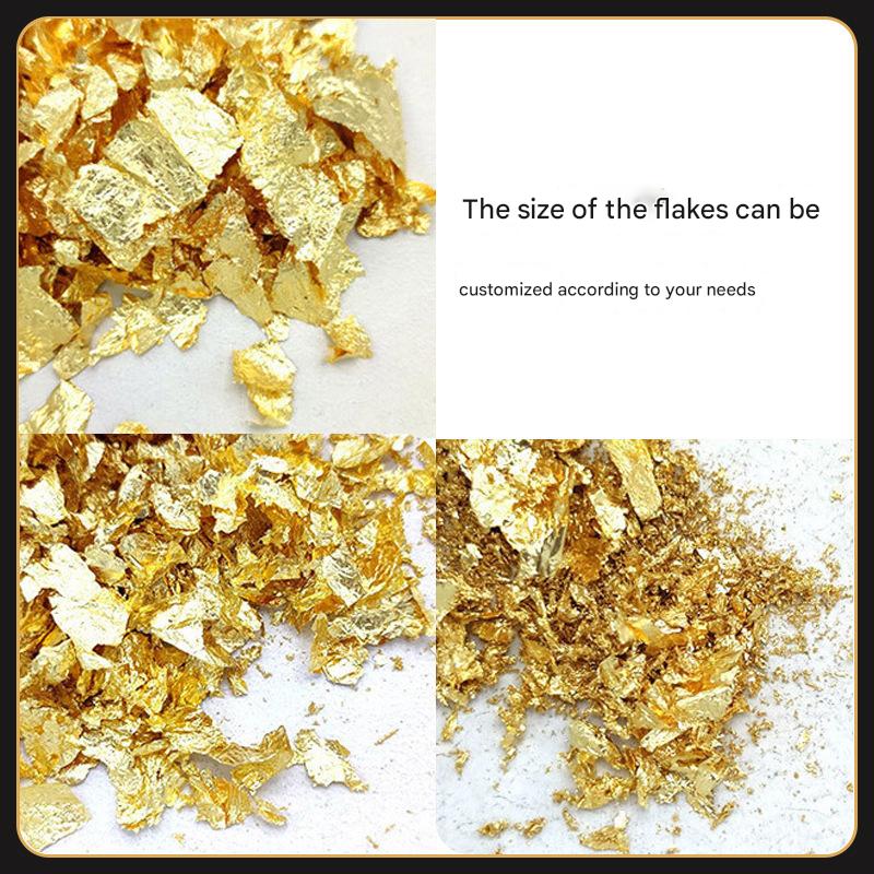 GoldenMaster manufacturers spot gold foil paper, stickers, gold foil painting, DIY broken gold foil bottle filling, broken silver foil support customization - GoldenMaster