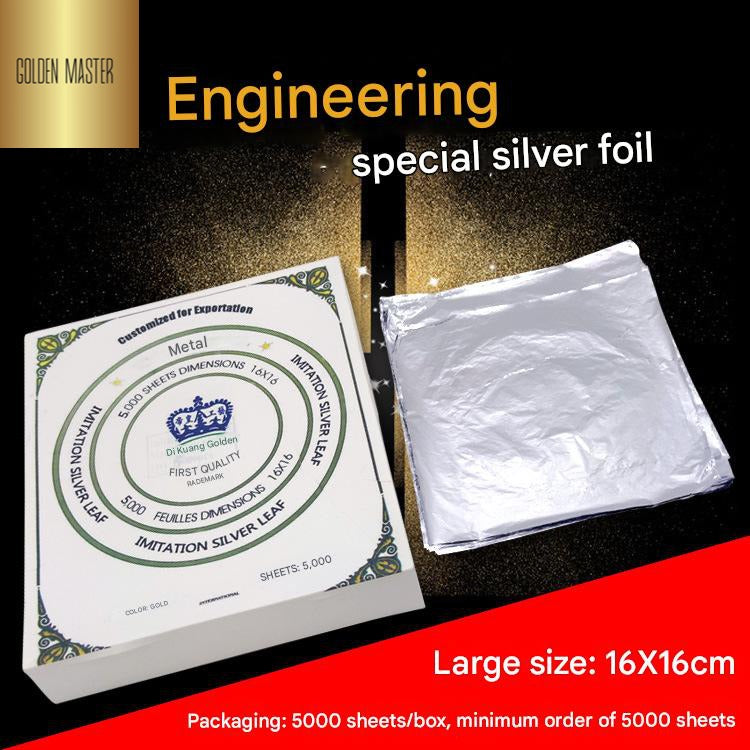 GoldenMaster manufacturers supply 16*16cm authentic high-quality gold foil 2.0/2.5 color unlined gold foil paper, silver foil paper - GoldenMaster