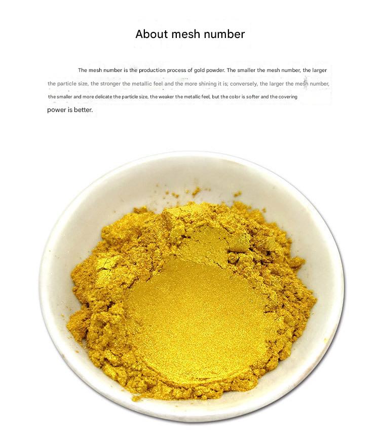 GoldenMaster 24K imitation gold foil powder sunshine gold powder flash gold and silver foil repair gold foil powder furniture craft - GoldenMaster
