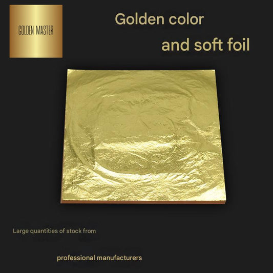 GoldenMaster factory simulated gold foil paper beauty essence liquid gold foil light luxury white wine cup gold foil aromatherapy soap craft gold platinum - GoldenMaster