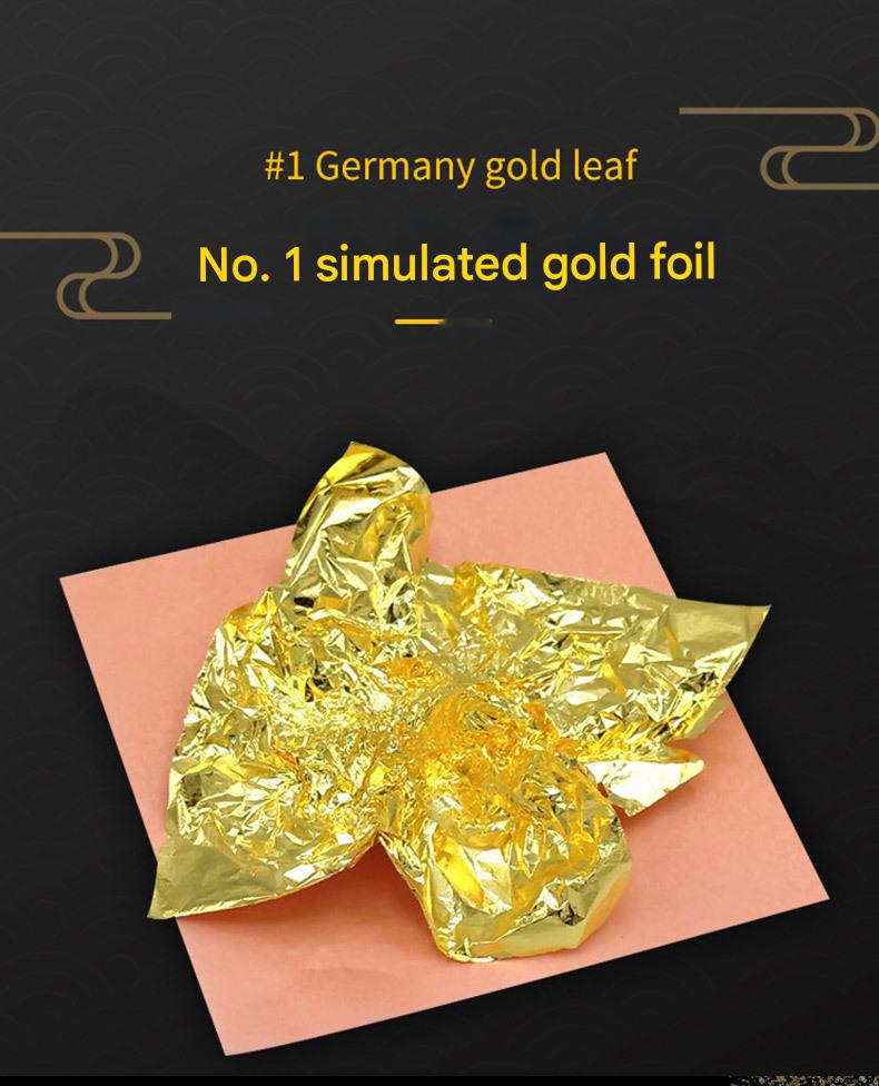 GoldenMaster factory simulated gold foil paper beauty essence liquid gold foil light luxury white wine cup gold foil aromatherapy soap craft gold platinum - GoldenMaster