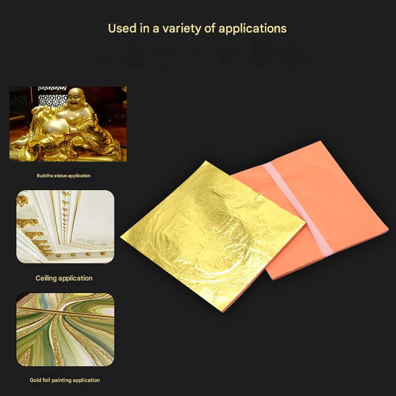 GoldenMaster factory simulated gold foil paper beauty essence liquid gold foil light luxury white wine cup gold foil aromatherapy soap craft gold platinum - GoldenMaster