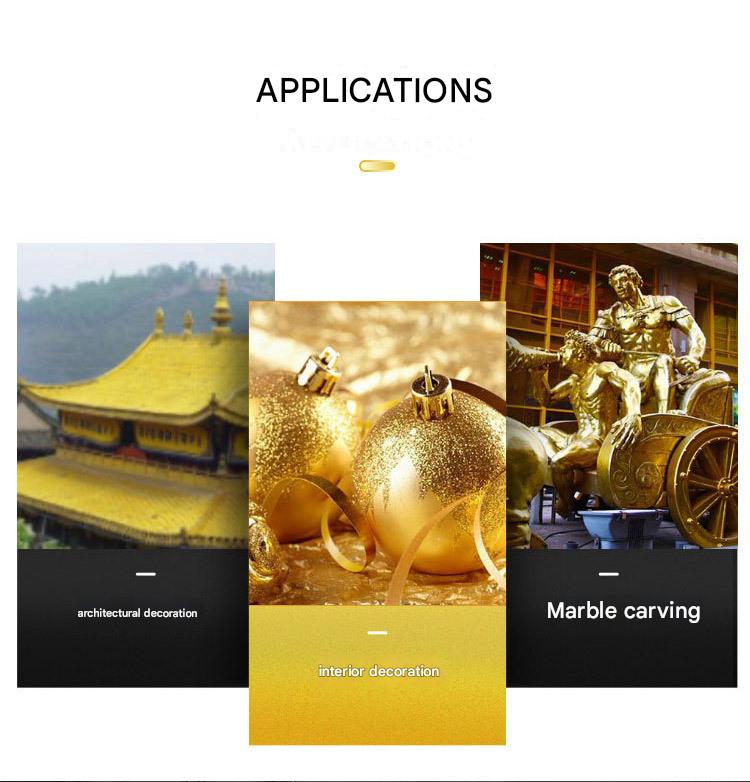 GoldenMaster 24K imitation gold foil powder sunshine gold powder flash gold and silver foil repair gold foil powder furniture craft - GoldenMaster
