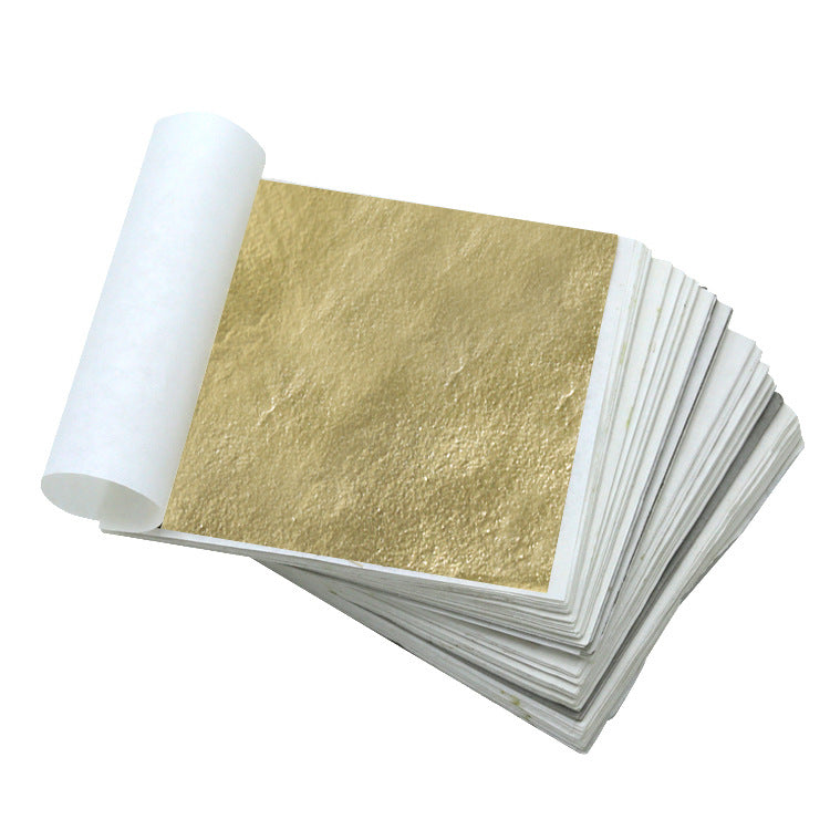 Golden Master Gold Foil Factory Direct Sales Bulk Gold Foil Paper Gold Foil 9CM Taiwan Gold Gold Foil Nail Art Raw Material Silver Foil - GoldenMaster